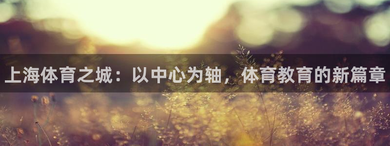 J9官网下载：上海体育之城：以中心为轴，体育教育的新